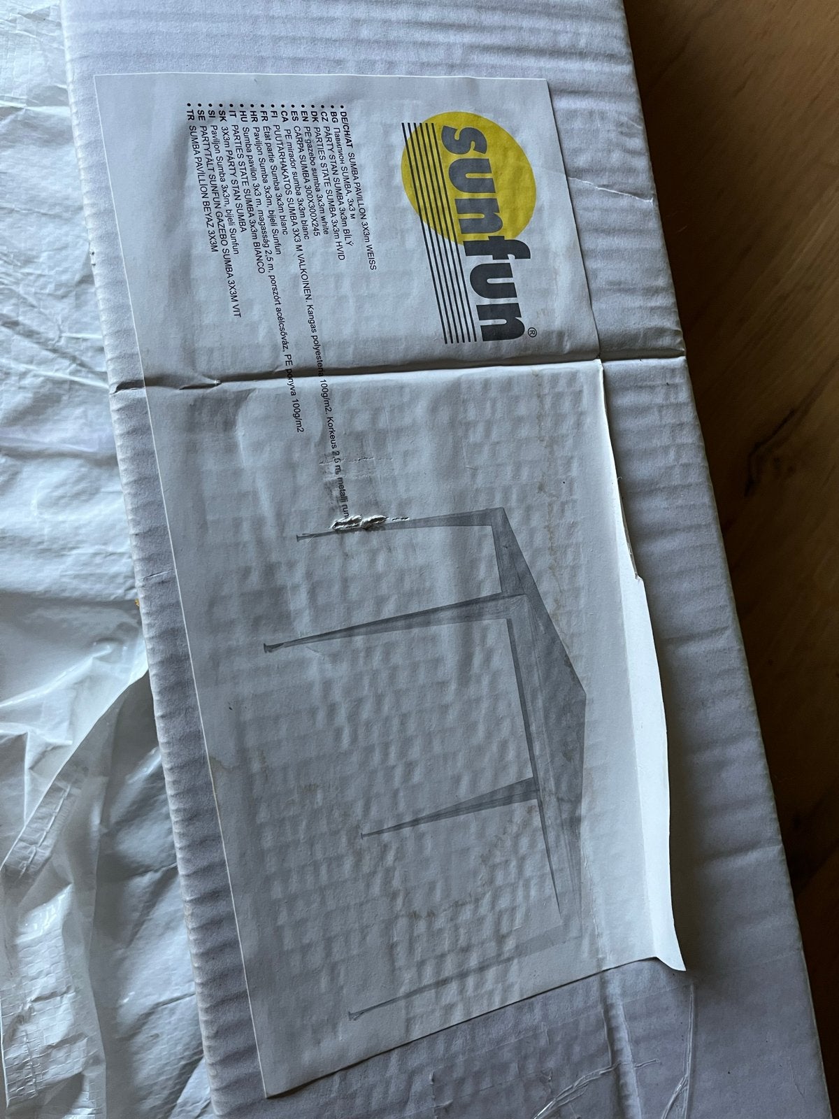 Partytent 3x3m Wit, Ophalen, Partytent, Minder dan 4 meter, Zo goed als nieuw