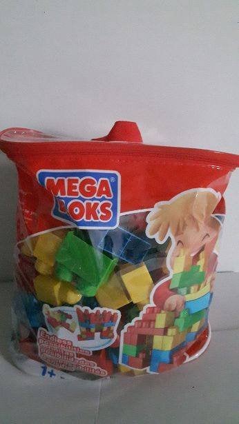 Mega Bloks bouwblokken set in handige opbergzak, Ophalen of Verzenden, Gebruikt, Megabloks
