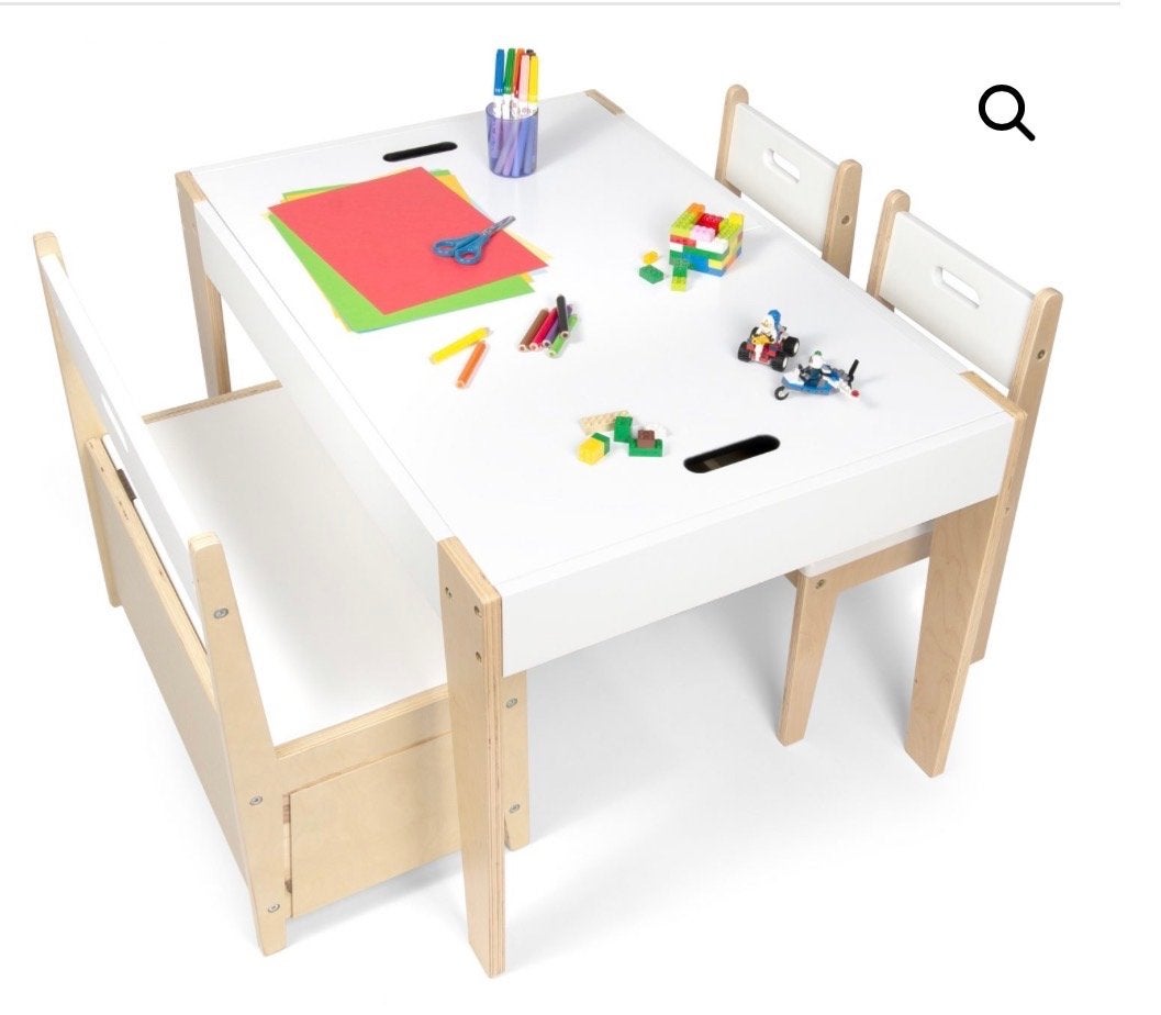 Beboonz Kinder Speeltafel met Stoeltjes en Bankje, Ophalen of Verzenden, Gebruikt, Tafel(s) en Stoel(en)