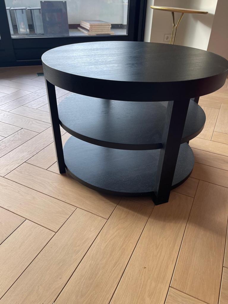 Stijlvolle Salontafel van Casa Milano - Zwart Wenge, Rond, Huis en Inrichting, Tafels | Salontafels, Ophalen, Rond, 50 tot 100 cm