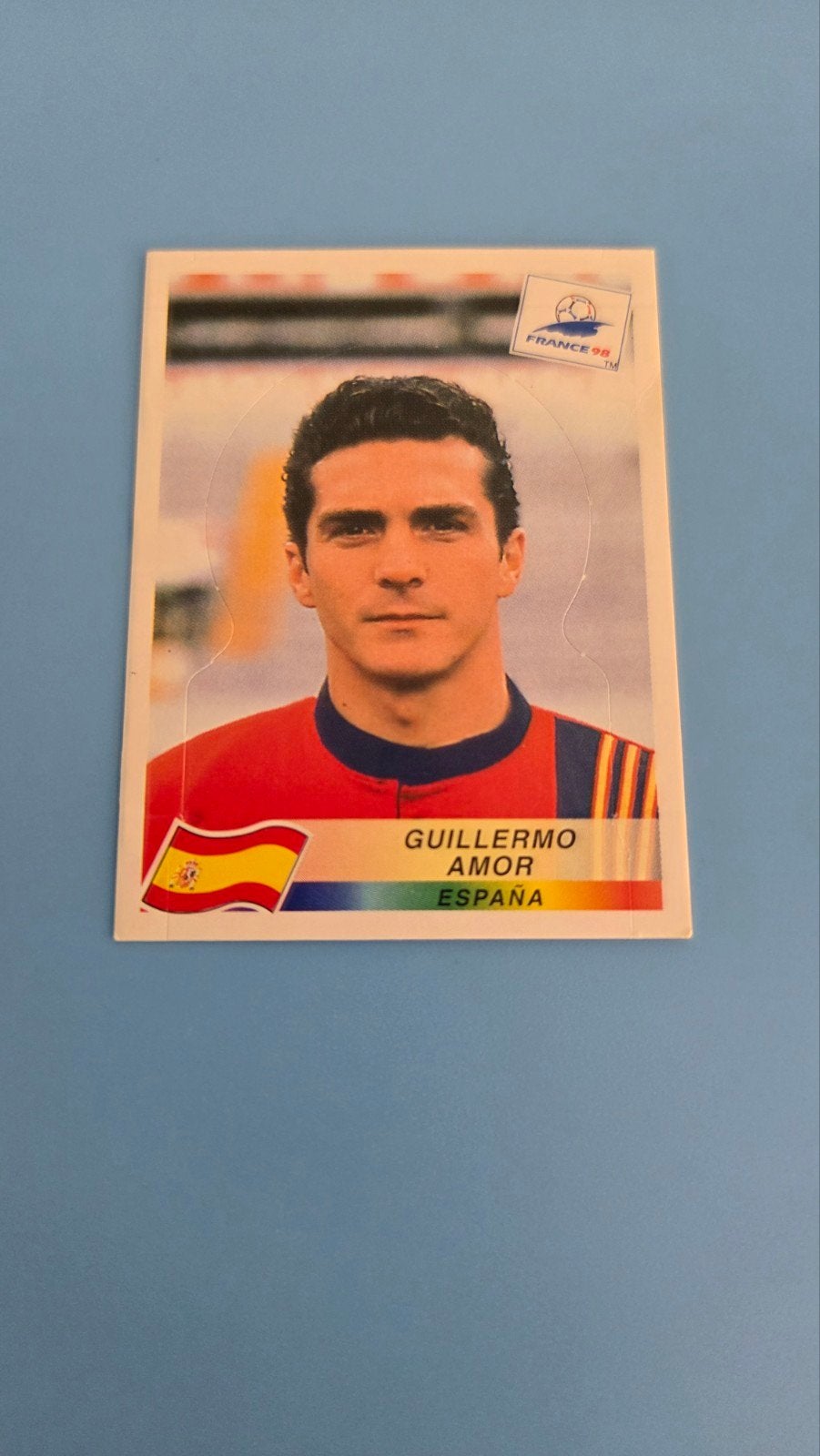 Panini World Cup 1998 Spain Guillermo Amo 239 Pop Up, Ophalen of Verzenden, Zo goed als nieuw, Buitenlandse clubs, Poster, Plaatje of Sticker