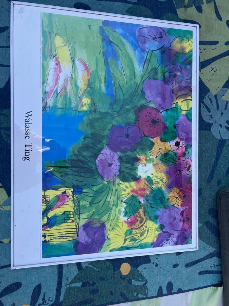 Walasse Ting schilderij, Ophalen