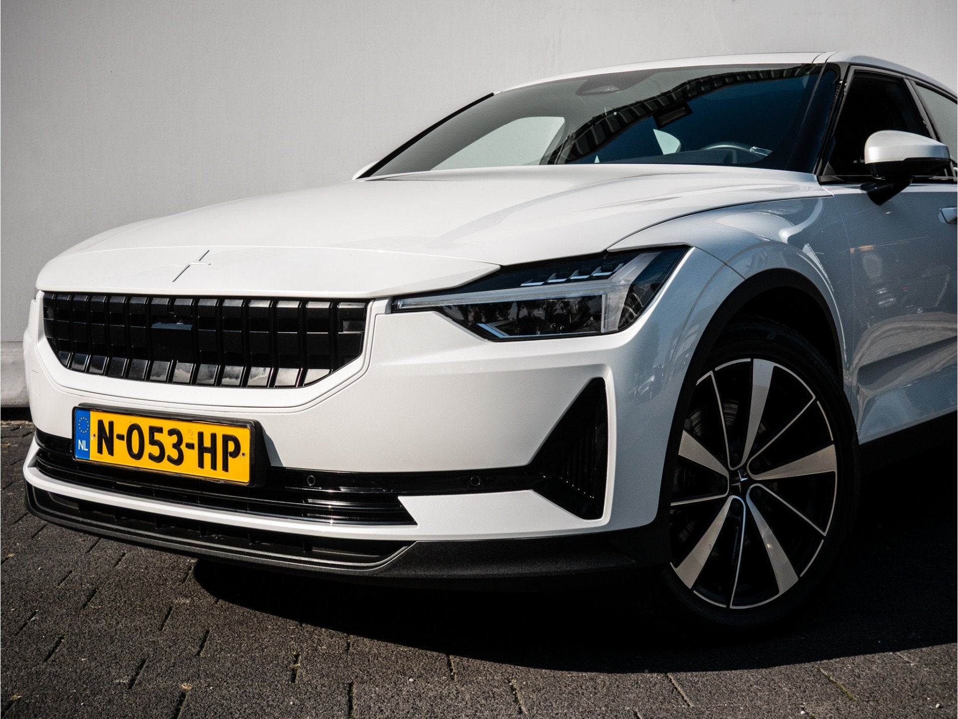 Polestar 2 Long Range Single Motor 78 kWh SOH 90% Trekhaak/, Auto's, Polestar 2, Stof, Gebruikt, Zwart