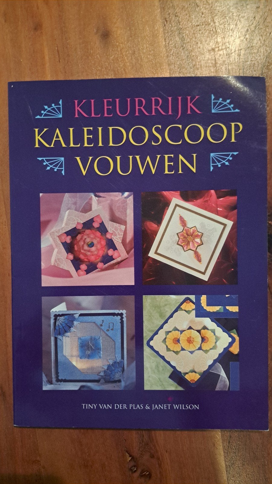 Kleurrijk Kaleidoscoop Vouwen - Tiny van der Plas & J. Wil, Ophalen of Verzenden, Zo goed als nieuw, Scrapbooking en Knutselen