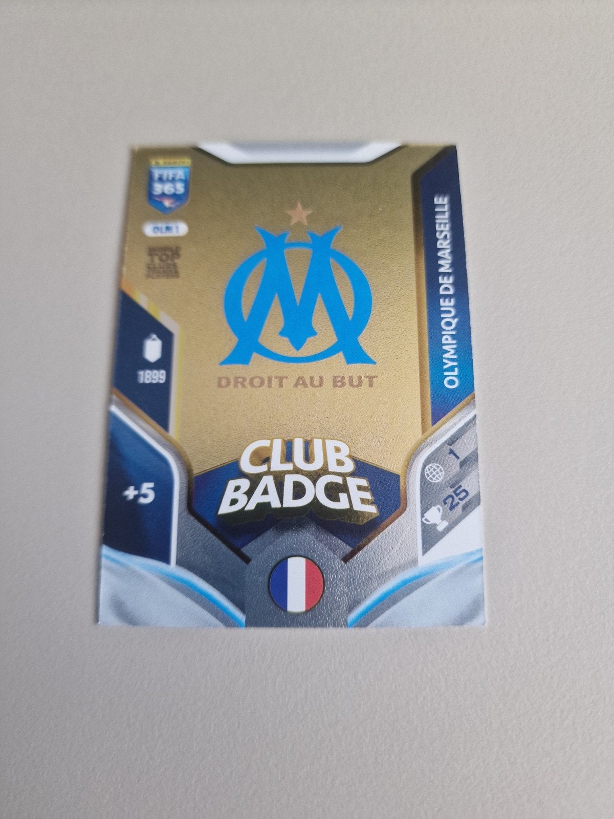 FIFA 365 Adrenalyn XL Olympique Marseille Club Badge, Ophalen, Zo goed als nieuw, Buitenlandse clubs, Spelerskaart
