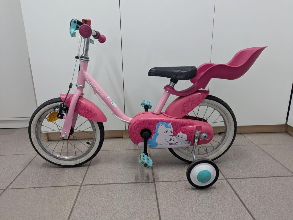 B'tween kinderfiets, Ophalen, Zijwieltjes, Gebruikt, Velgrem