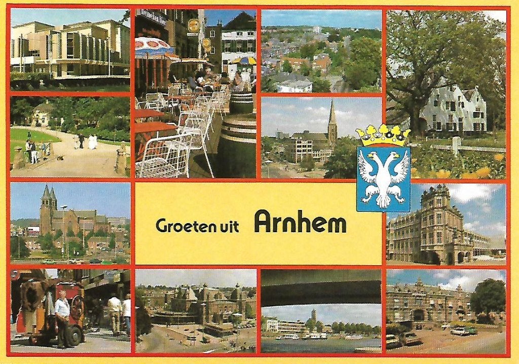 Arnhem- -12-luik., Verzamelen, Ansichtkaarten | Nederland, Verzenden, 1980 tot heden, Gelopen, Gelderland