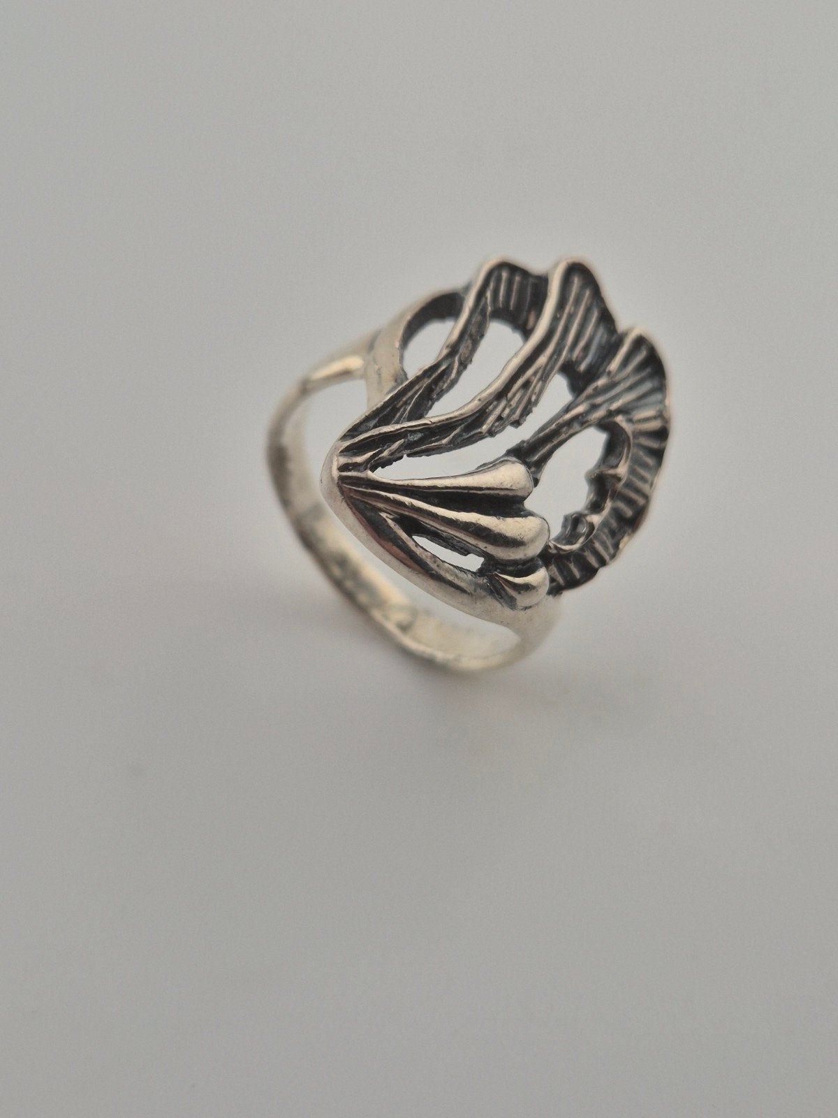 Mooie Unieke 925 Sterling Zilveren Ontwerp Ring, Verzenden