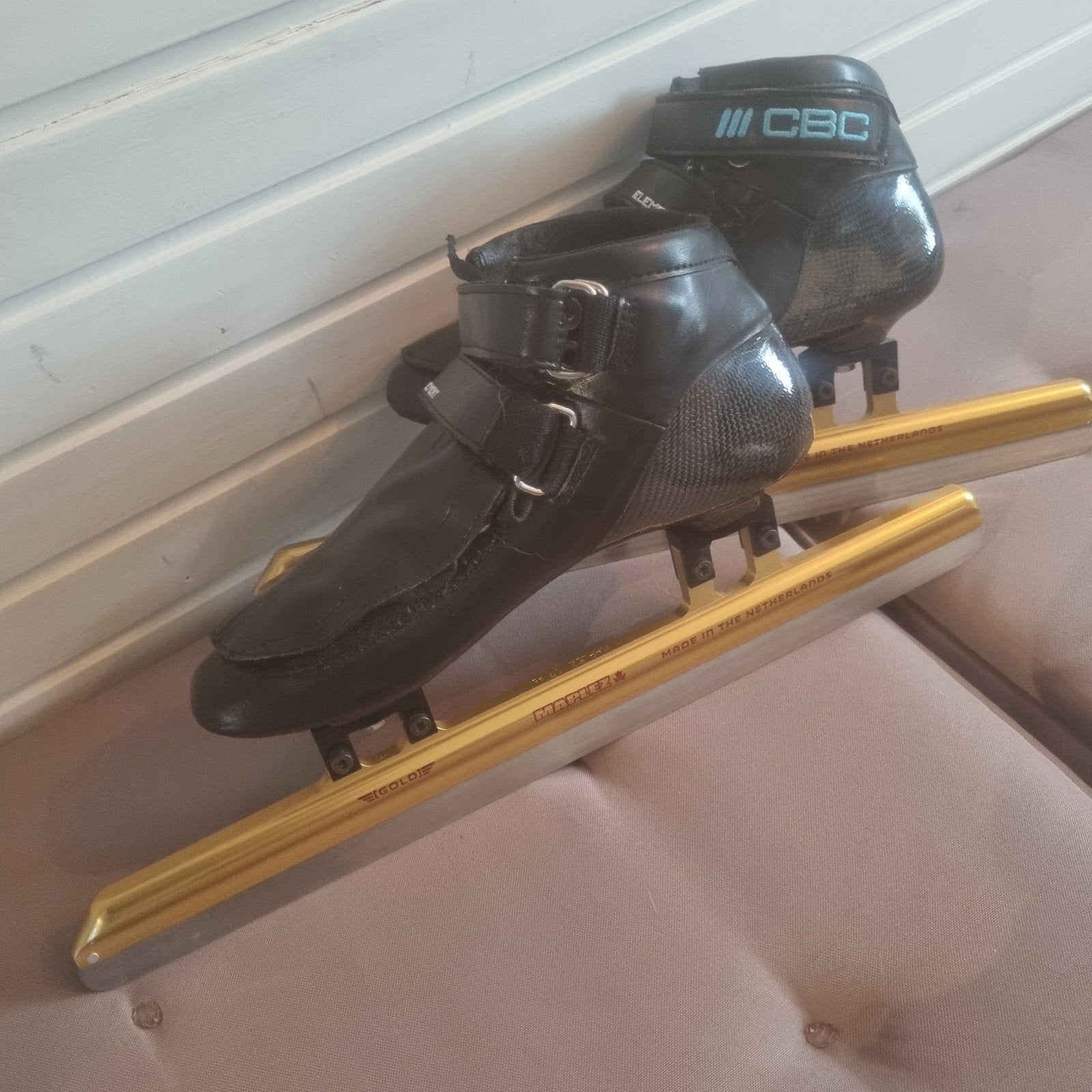 CBC shortrack schoenen met maplez ijzers - Maat 40, Sport en Fitness, Overige merken, Overige typen, Ophalen of Verzenden, Zo goed als nieuw