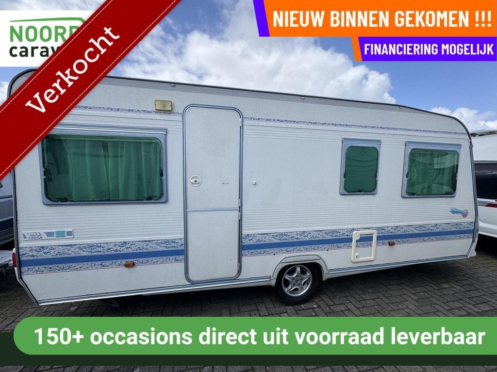 Adria UNICA 502 DU DWARSBED, RONDZIT, VOORTENT, FIETSENDRAG, Caravans en Kamperen, Serviceluik, Rondzit, Bedrijf, 750 - 1000 kg
