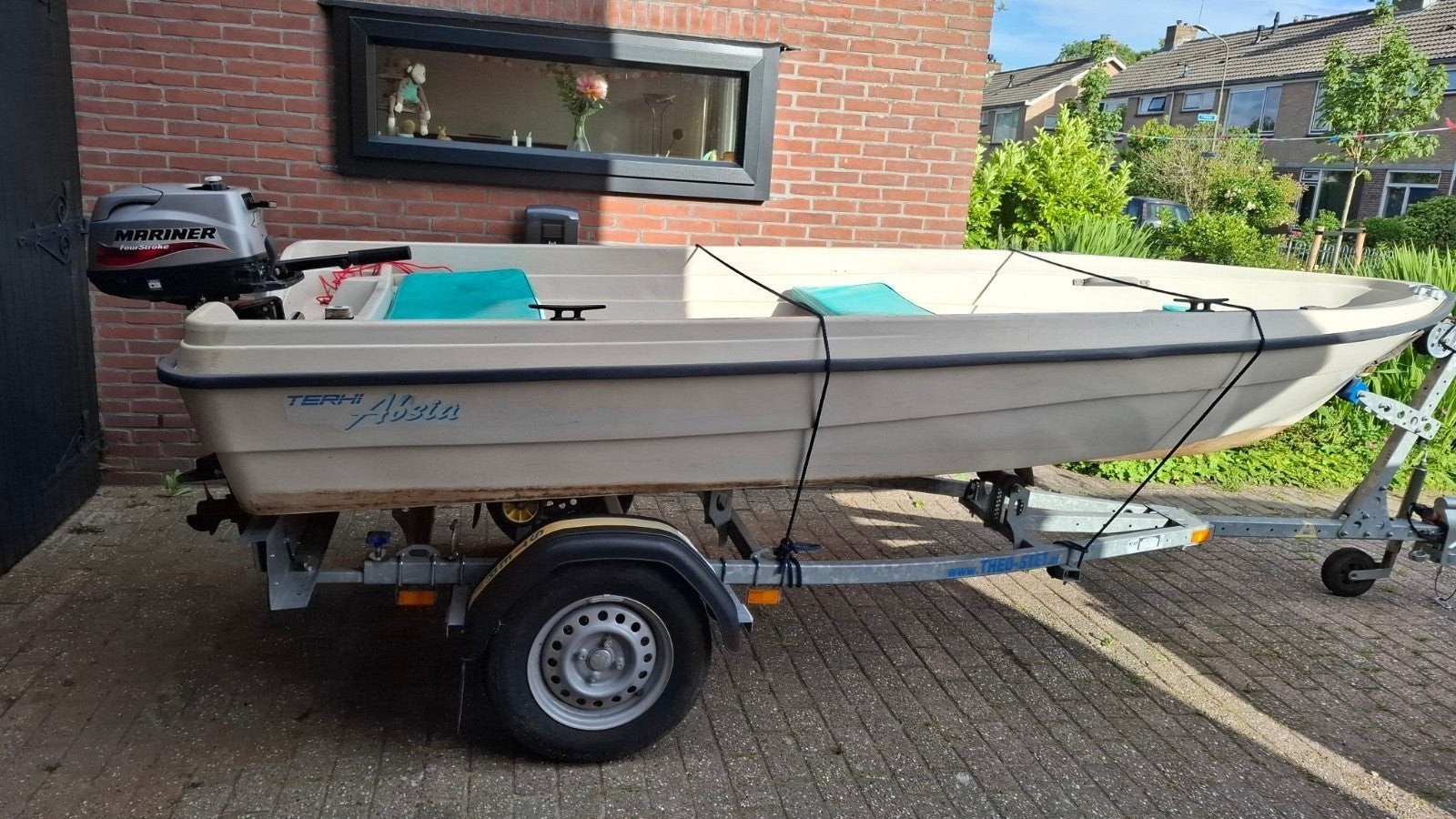 Degelijke Finse boot met Mariner 4-takt 6PK, Overige merken, Hammo@thecorpies.nl, Gebruikt, 4 m