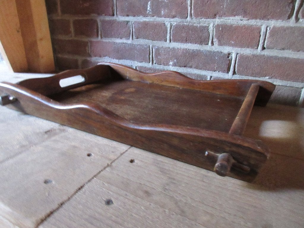 Antiek houten dienblad, Ophalen of Verzenden, Gebruikt, Rechthoekig, Hout