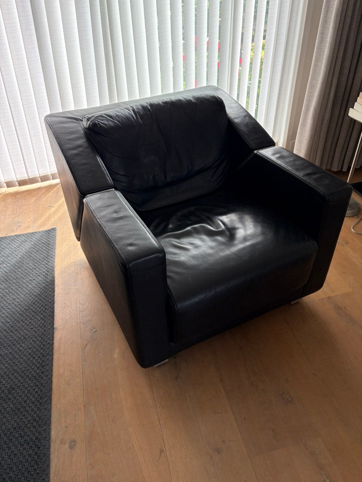Rolf Benz Fauteuil, Huis en Inrichting, Fauteuils, Ophalen, Gebruikt, 75 tot 100 cm, Leer