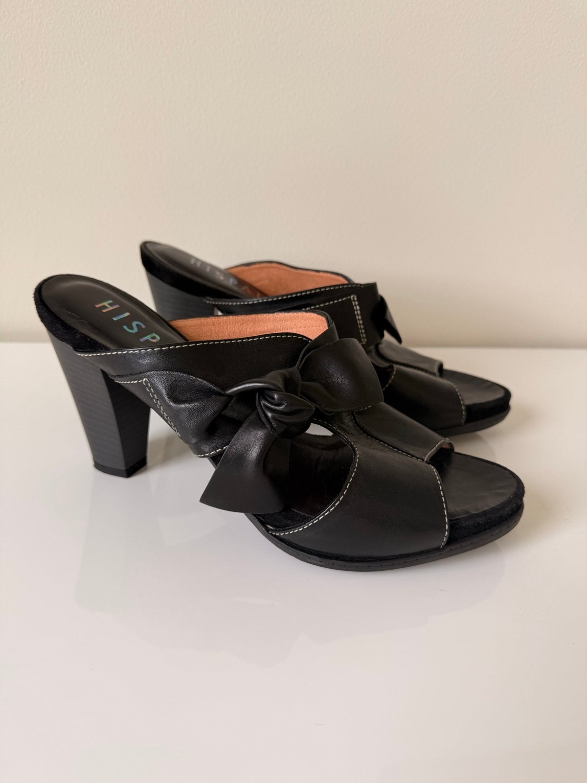 Hispanitas Zwarte Muiltjes met Hak - Maat 40, Zwart, Nieuw, Sandalen of Muiltjes, Ophalen of Verzenden