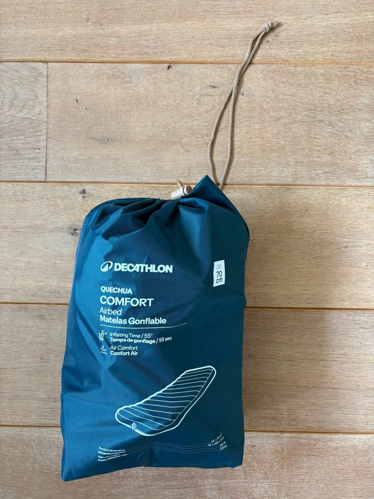 Decathlon Quecha Comfort 1 p. Luchtbed - 1x gebruikt, Ophalen of Verzenden, Zo goed als nieuw, 1-persoons