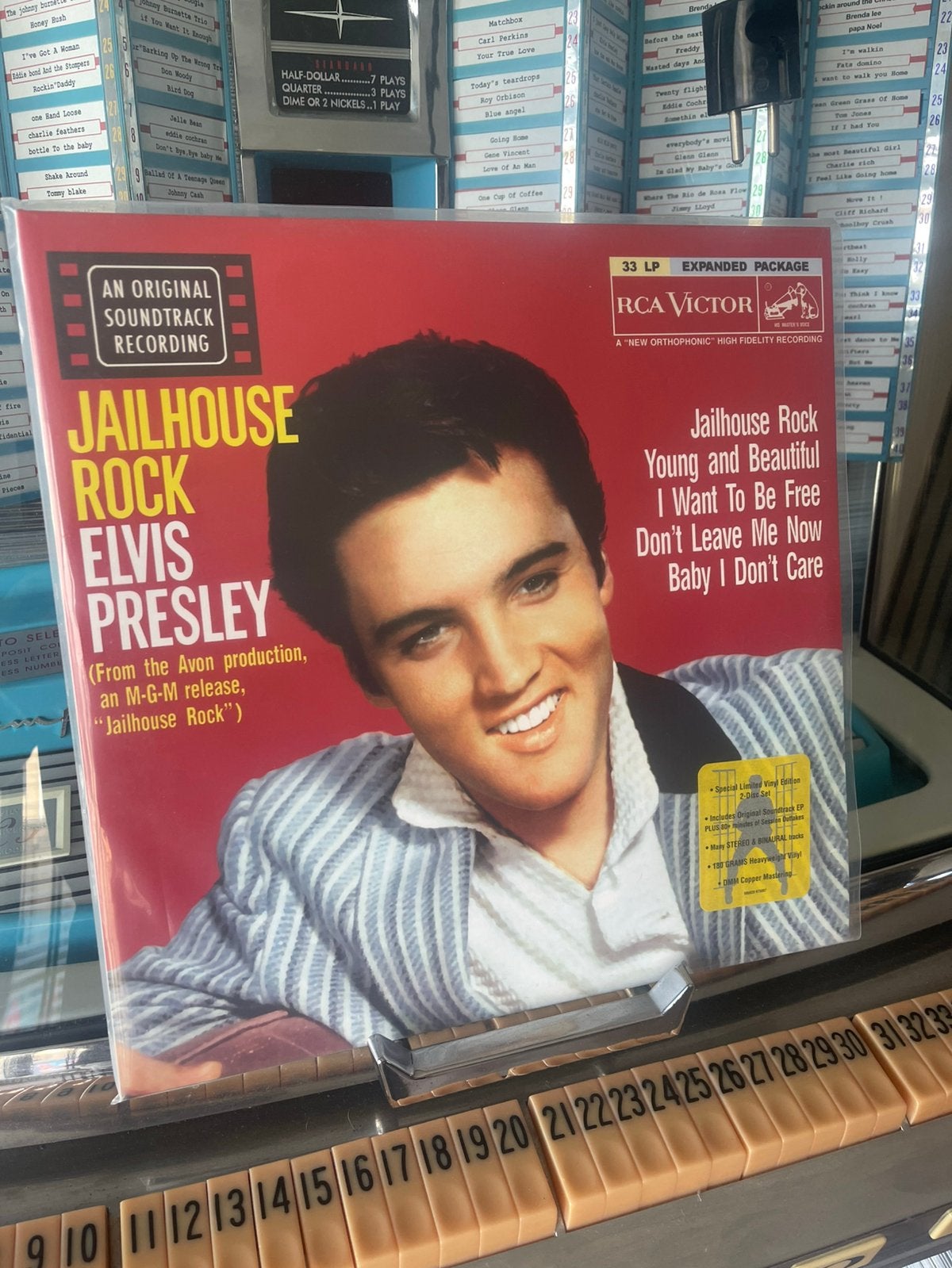 Elvis ftd vinyl jailhouse rock, Ophalen, Zo goed als nieuw, 12 inch