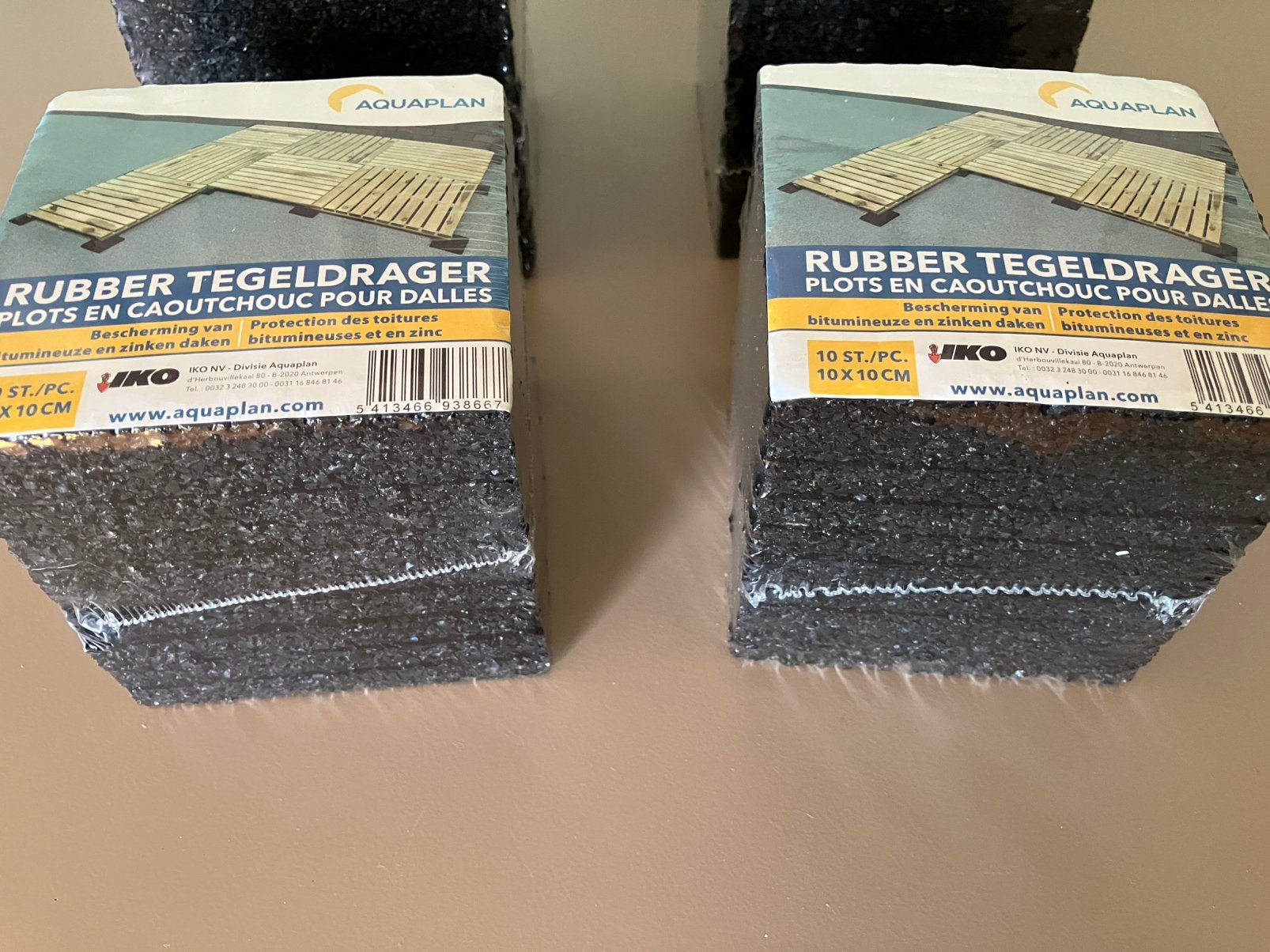 Aquaplan rubber tegeldrager, 10x10 cm, set van 5x 10 stuks, Ophalen of Verzenden, Nieuw, 50 tot 100 mm, Overige typen