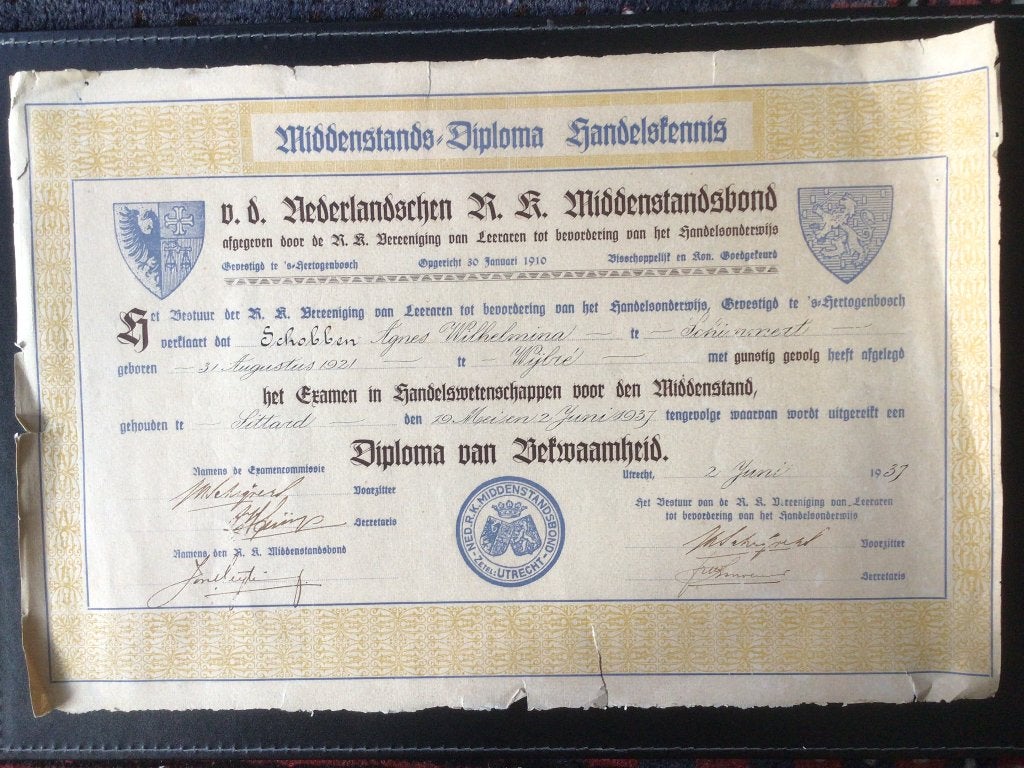 Middenstands-Diploma handelskennis, Verzamelen, Ophalen of Verzenden, Gebruikt