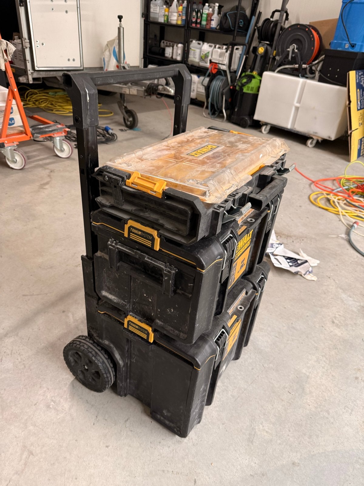 DeWalt ToughSystem 2.0 Gereedschapskoffer Set met Trolley, Ophalen of Verzenden, Gebruikt