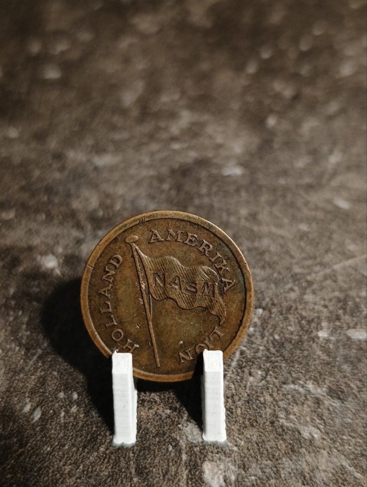 Holland Amerika Lijn 25 cent scheepspenning 1948, Postzegels en Munten, Munten | Nederland, Ophalen of Verzenden, Koningin Wilhelmina