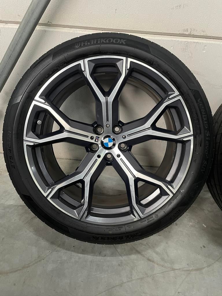 21" Originele BMW X5 X6 Hankook G05 G06 741M 5x112 TPMS, Auto-onderdelen, Banden en Velgen, Ophalen of Verzenden, 21 inch, Zomerbanden