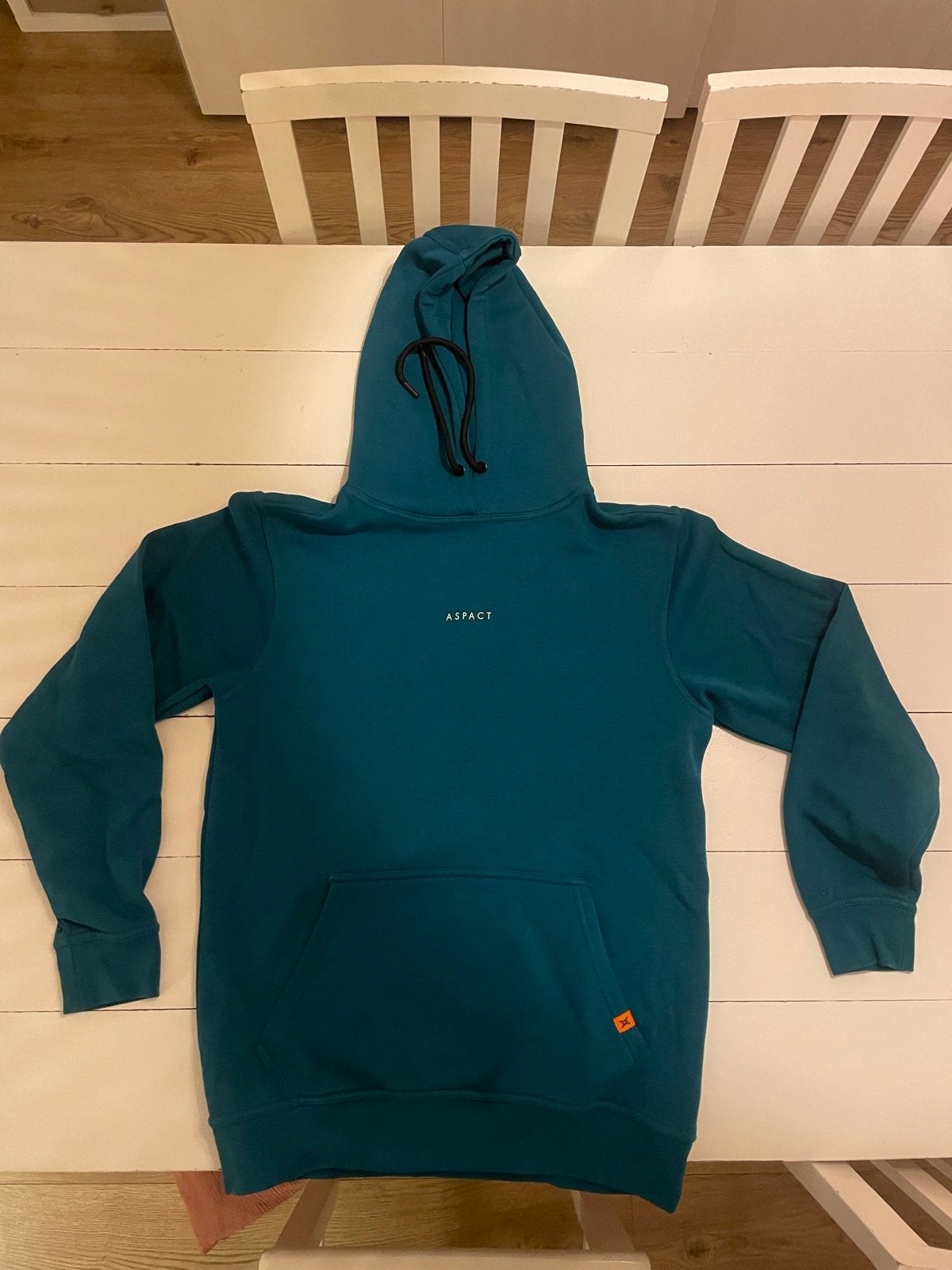 Aspact Hoodie - Petrolblauw - Maat M, Ophalen of Verzenden, Zo goed als nieuw, Maat 48/50 (M), Overige kleuren
