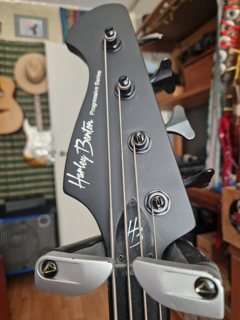 Harley Benton Basgitaar met actieve elektronica -d, Ophalen, Gebruikt, Solid body, Overige merken