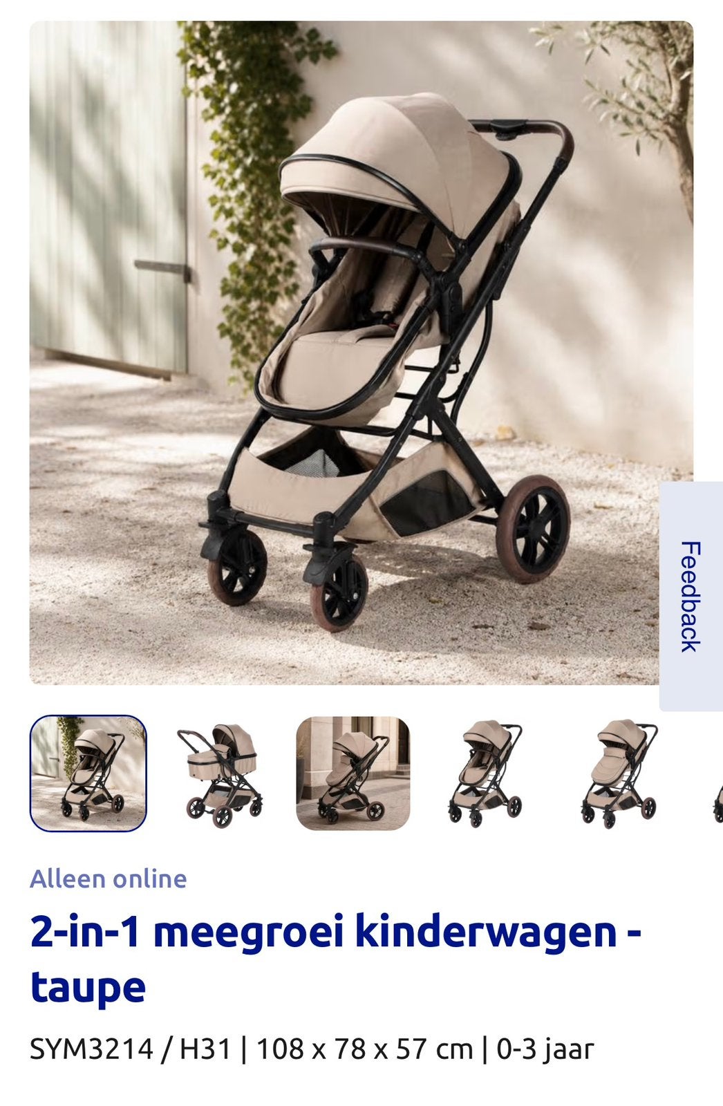 Meegroei buggy/kinderwagen, Kinderen en Baby's, Ophalen, Zo goed als nieuw