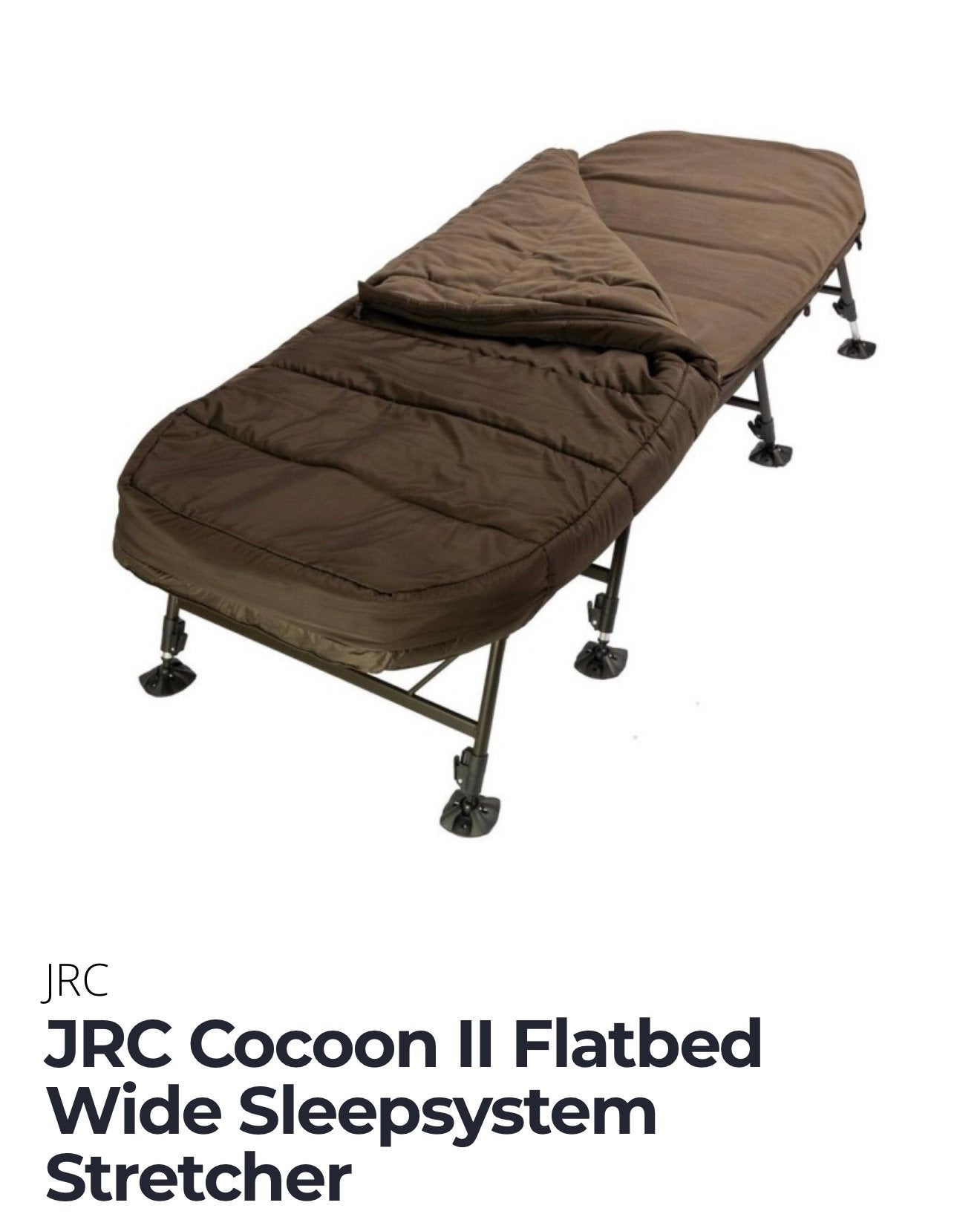 JRC bedchair cocoon ll flatbed sleepsystem wide, Watersport en Boten, Hengelsport | Karpervissen, Ophalen, Zo goed als nieuw, Overige typen