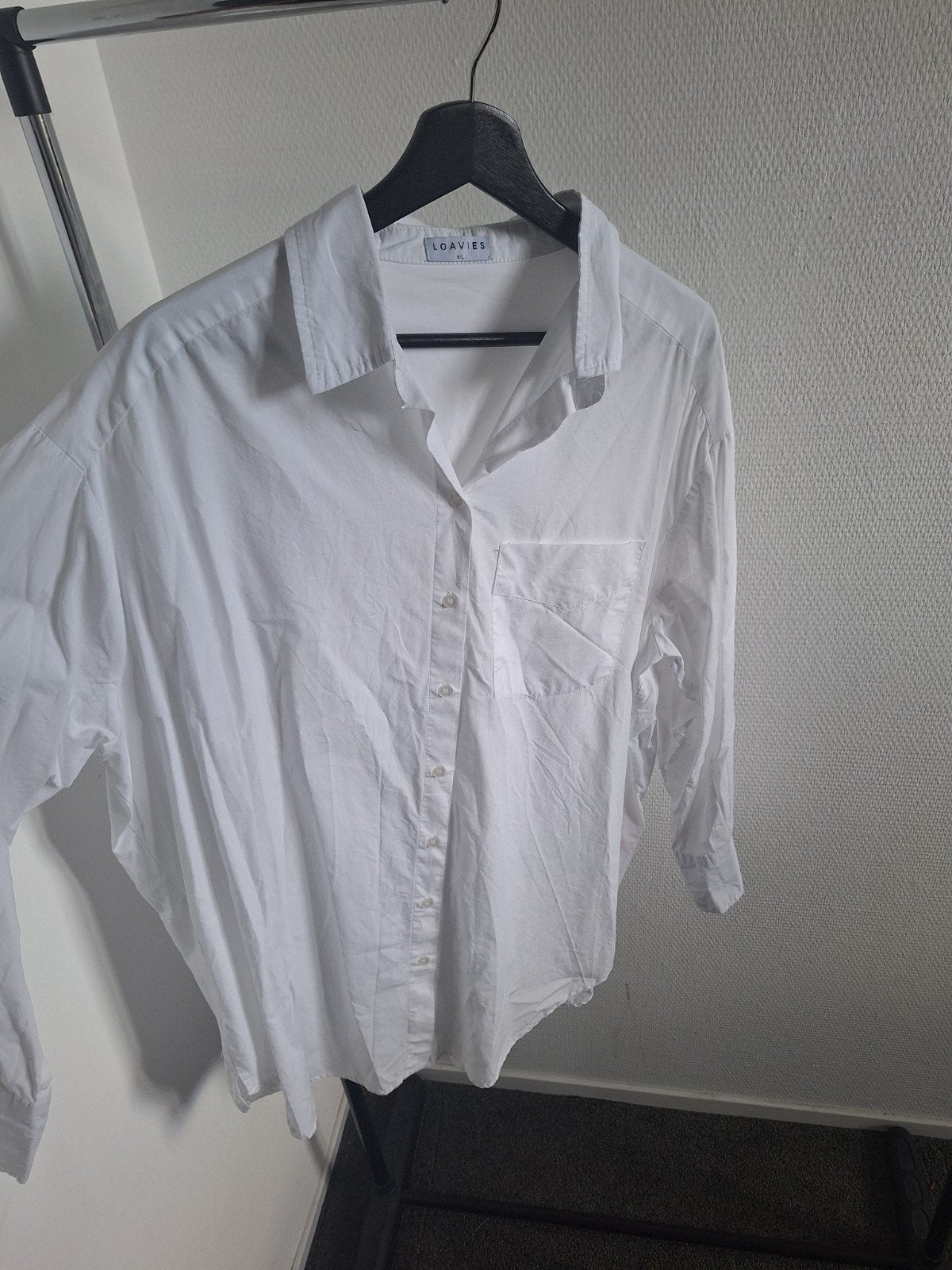 Langere witte blouse, Maat 38/40 (M), Wit, Ophalen of Verzenden, Loavies