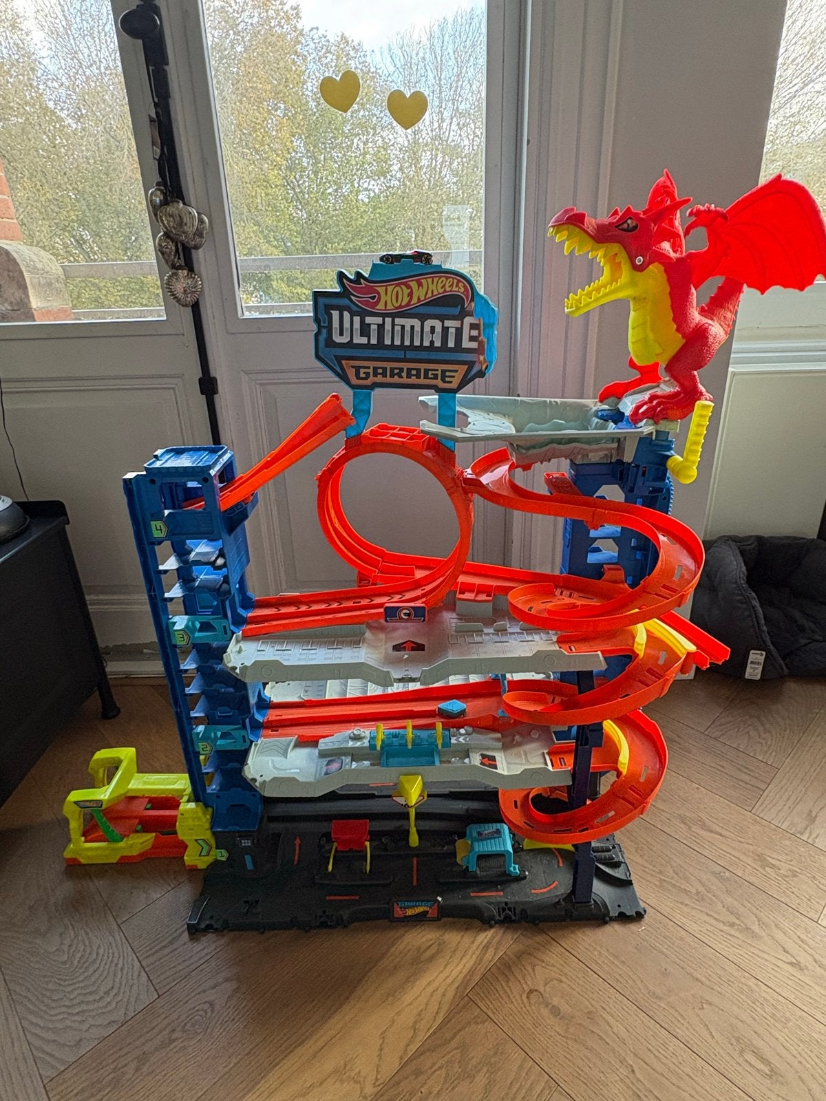 Hot Wheels Ultimate Garage met draak, Ophalen, Zo goed als nieuw
