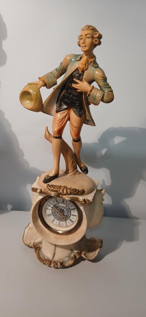 Vintage Tafelklokje West Germany Wekker Klok Figuur, Ophalen of Verzenden