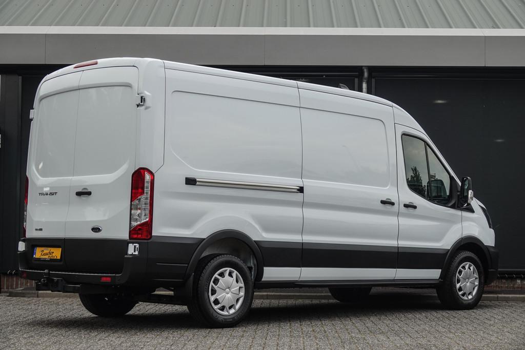 Ford Transit L3H2 | 170Pk | 3.500 kg. trekgewicht | 2x Schui, Auto's, Bestelauto's, Voorwielaandrijving, 12 maanden, Stof, Zwart