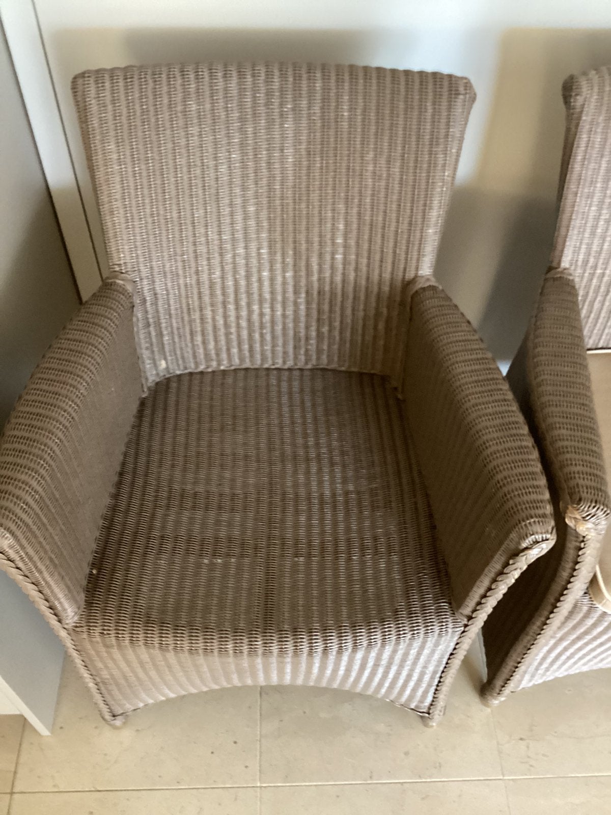 4x eetkamerstoelen lloyd loom, Ophalen, Zo goed als nieuw, Bruin, Vier