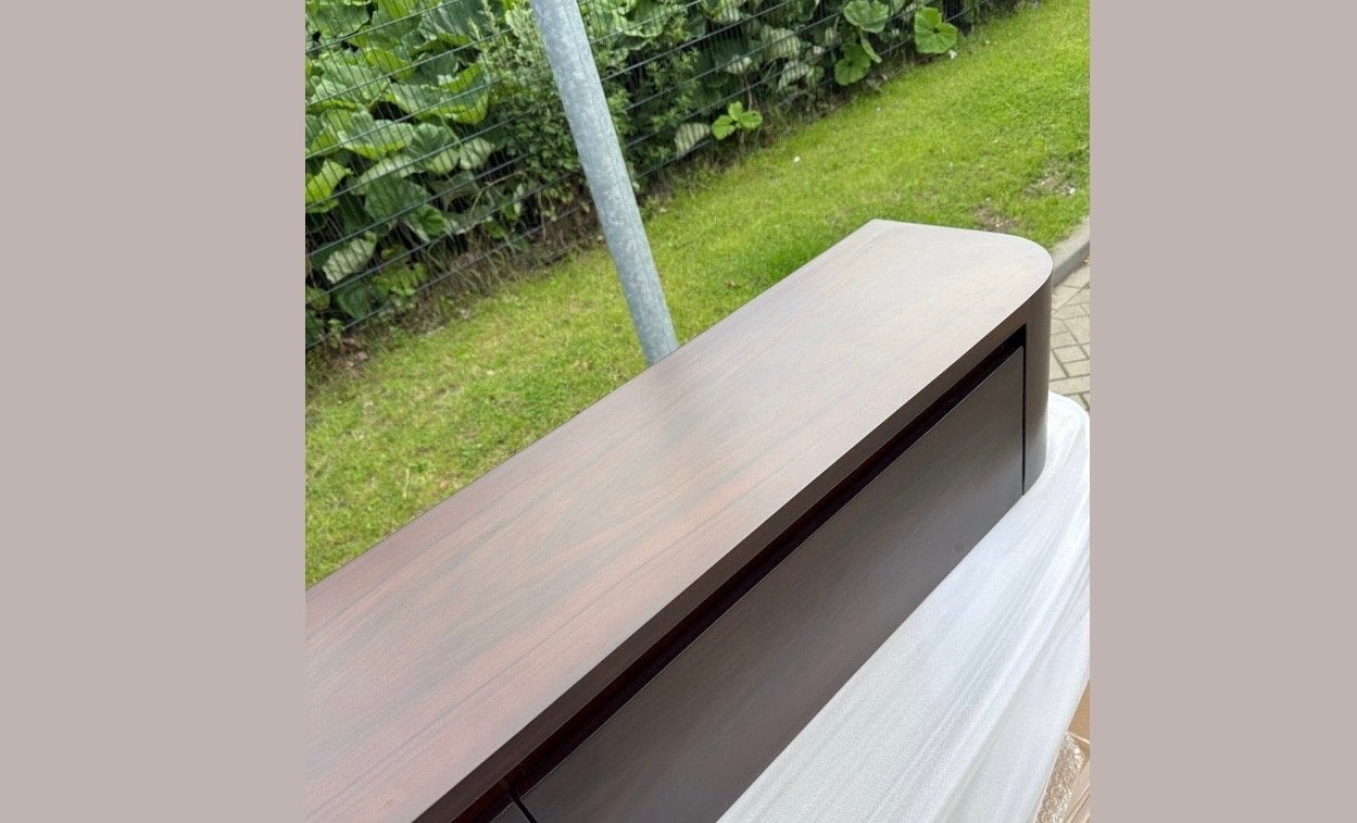 Nieuw Japandi TV meubel donker walnoot 180cm, Ophalen of Verzenden, Nieuw, Hout