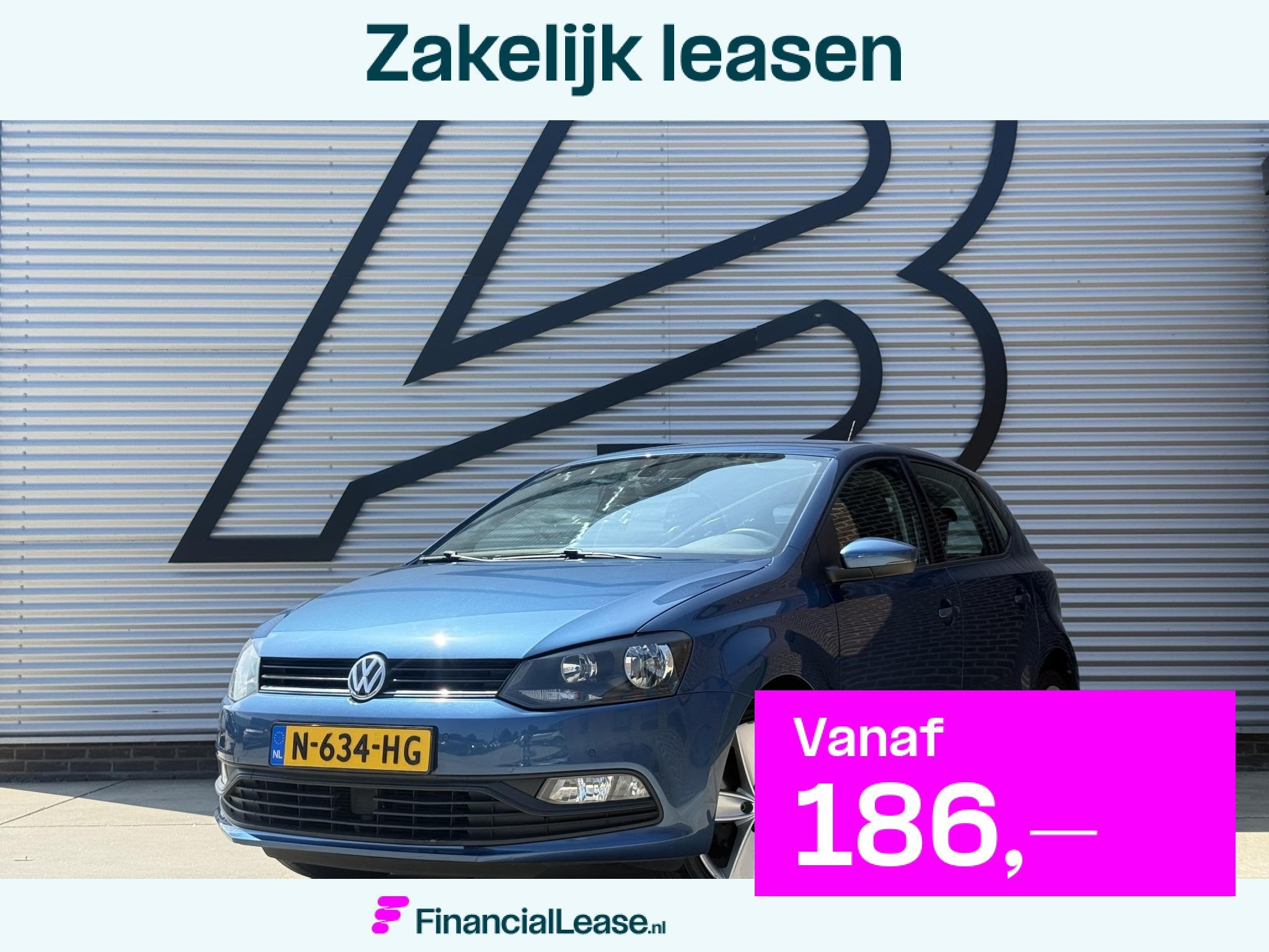 Volkswagen Polo 1.0 Comfortline Business R 1e Eigenaar|Navi|, Blauw, Bedrijf, Handgeschakeld, Geïmporteerd