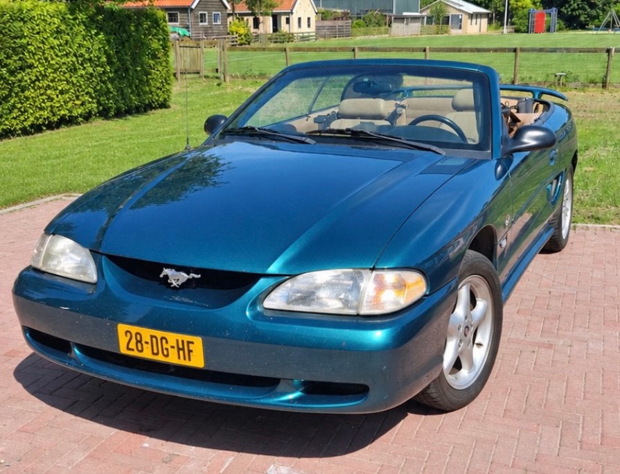 Ford Mustang 1998 V6 cabriolet, Automaat, Stof, Beige, 1445 kg
