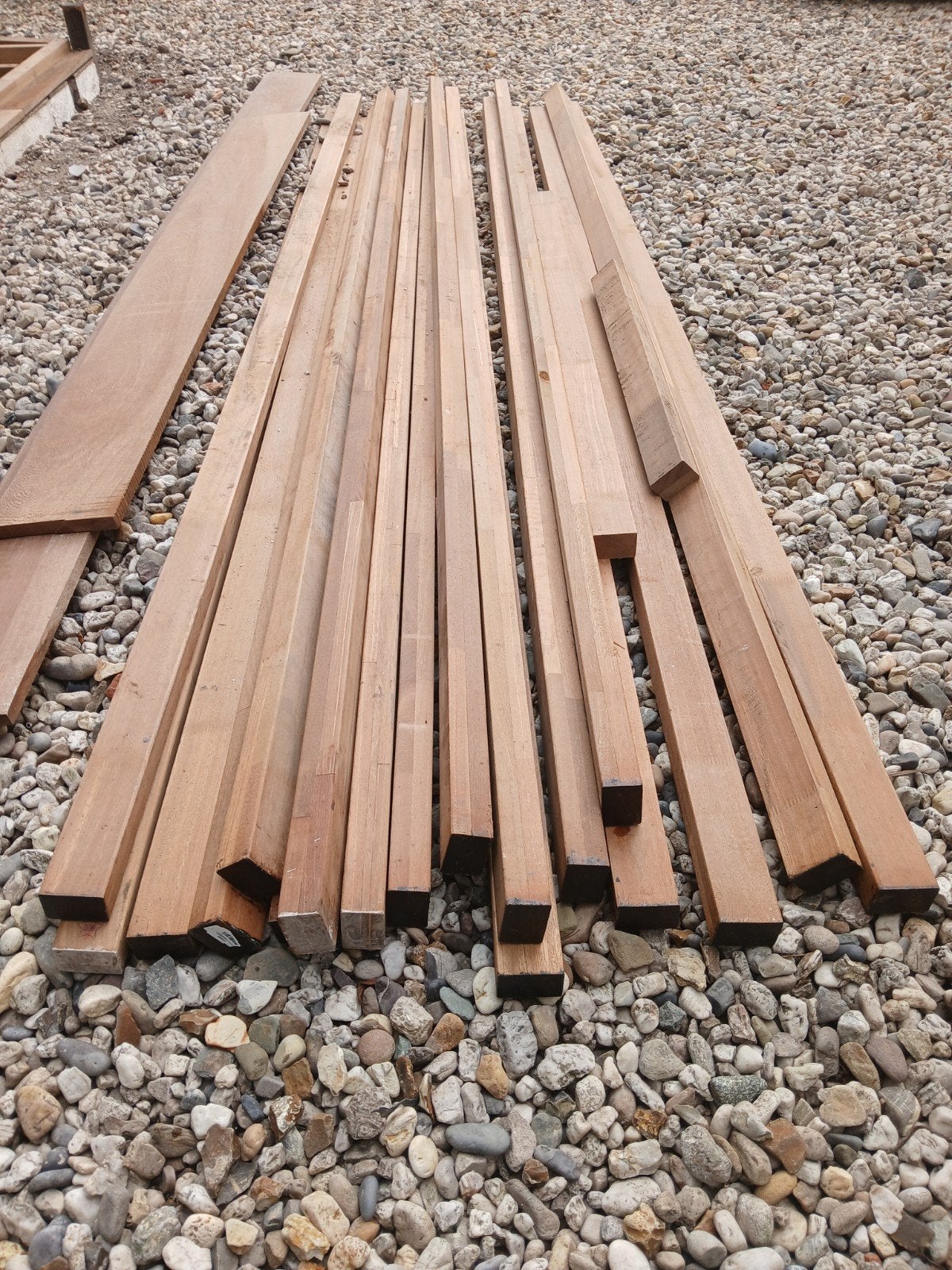 Hardhouten regels gevingerlast 40x60x2900 mm (nog 8 stuks), Ophalen, Nieuw, 250 cm of meer, Balken
