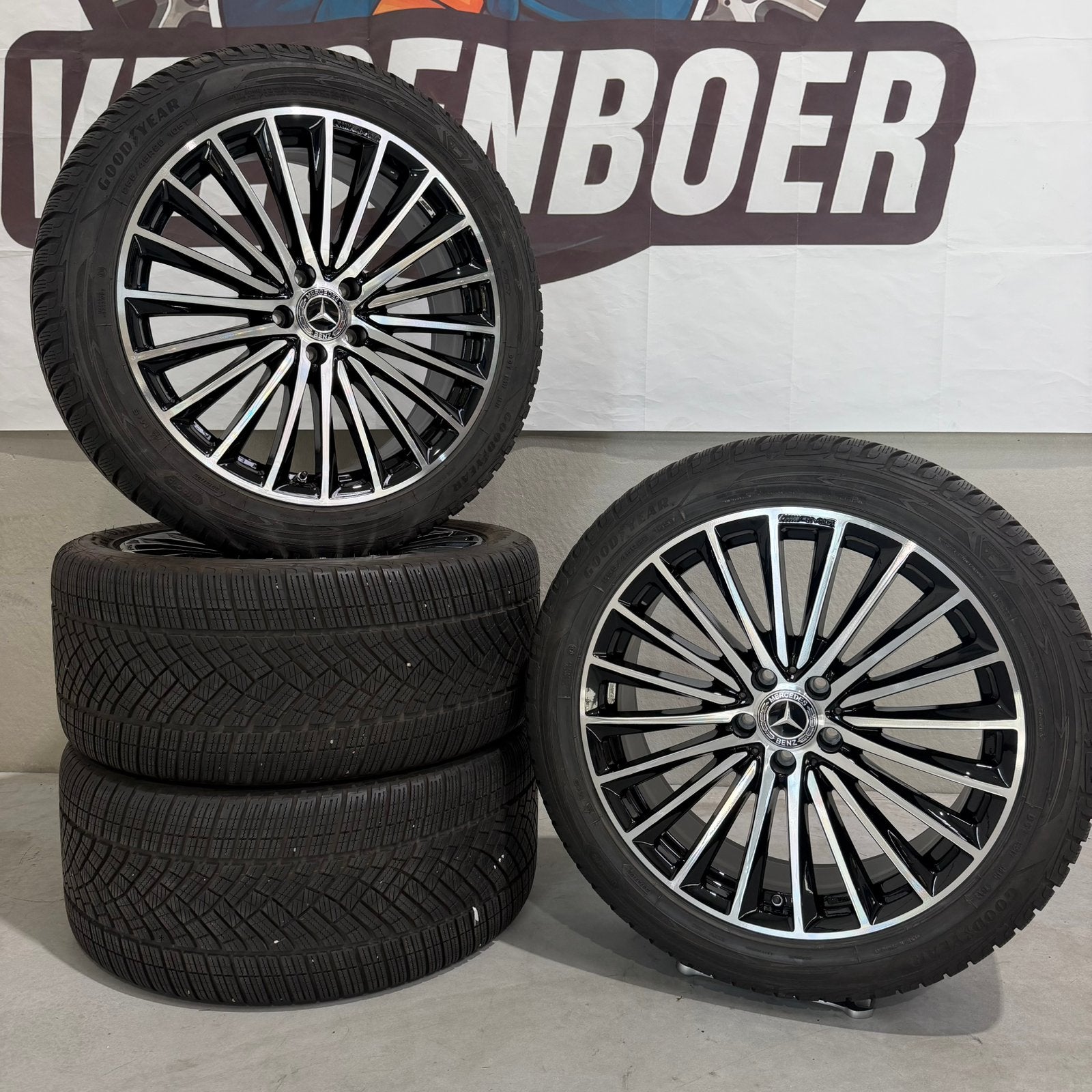 20 inch Origineel Mercedes GLC velgen met winterbanden C254, Gebruikt, 285 mm, Velgen, Velgeb