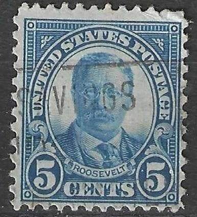 USA 1922/1925 - Yvert 232A - Theodore Roosevelt (ST), Verzenden, Gestempeld, Noord-Amerika