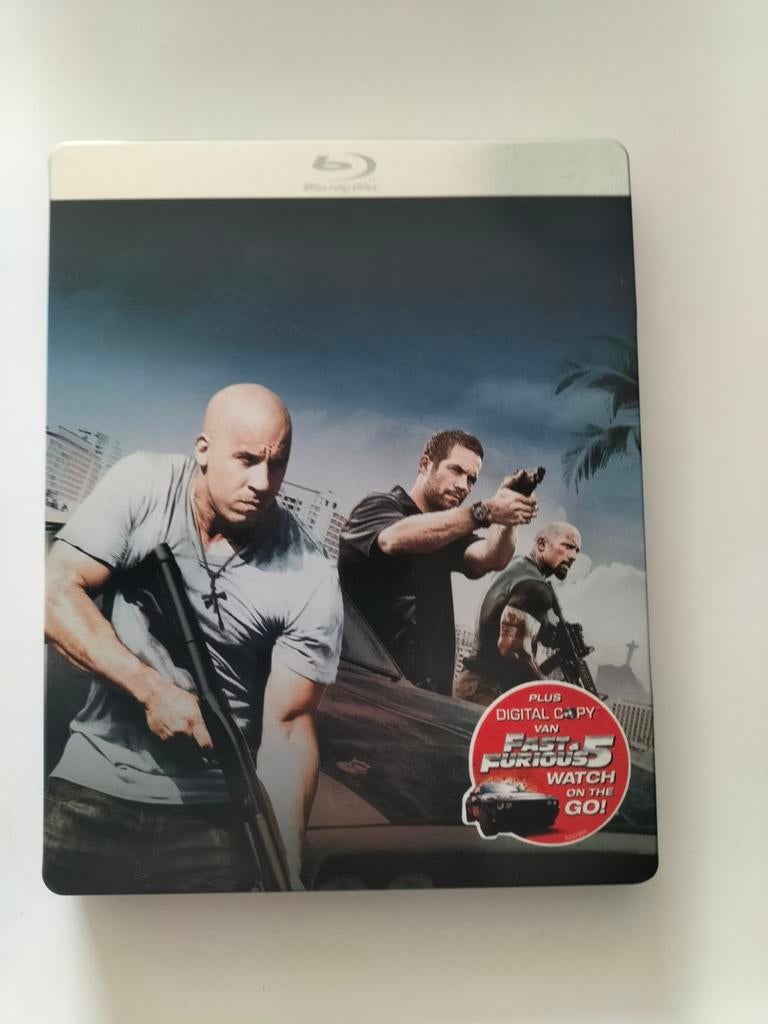 Fast & Furious 5 Blu-ray Steelbook, Ophalen of Verzenden, Zo goed als nieuw, Actie, Boxset