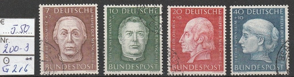 Bund Helfer der Menschheit Michel 200-03 Nr.G216g, Verzenden, BRD, Gestempeld