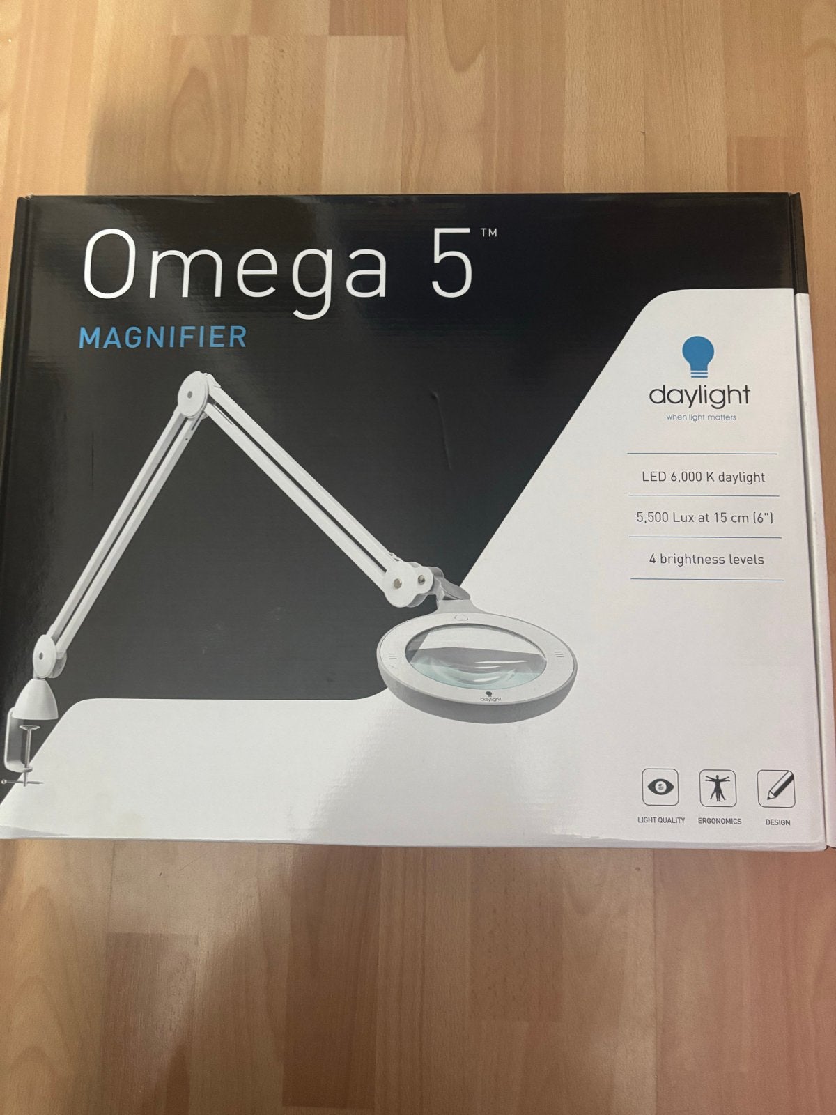 Daylight Omega 5 Loep met LED-verlichting, Ophalen of Verzenden, Nieuw, Loeplamp