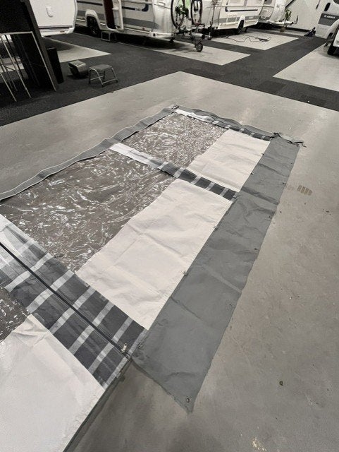 Thule Panorama 6200/6002 4,50M Large, Caravans en Kamperen, Ophalen, Gebruikt, Polyester, Thule
