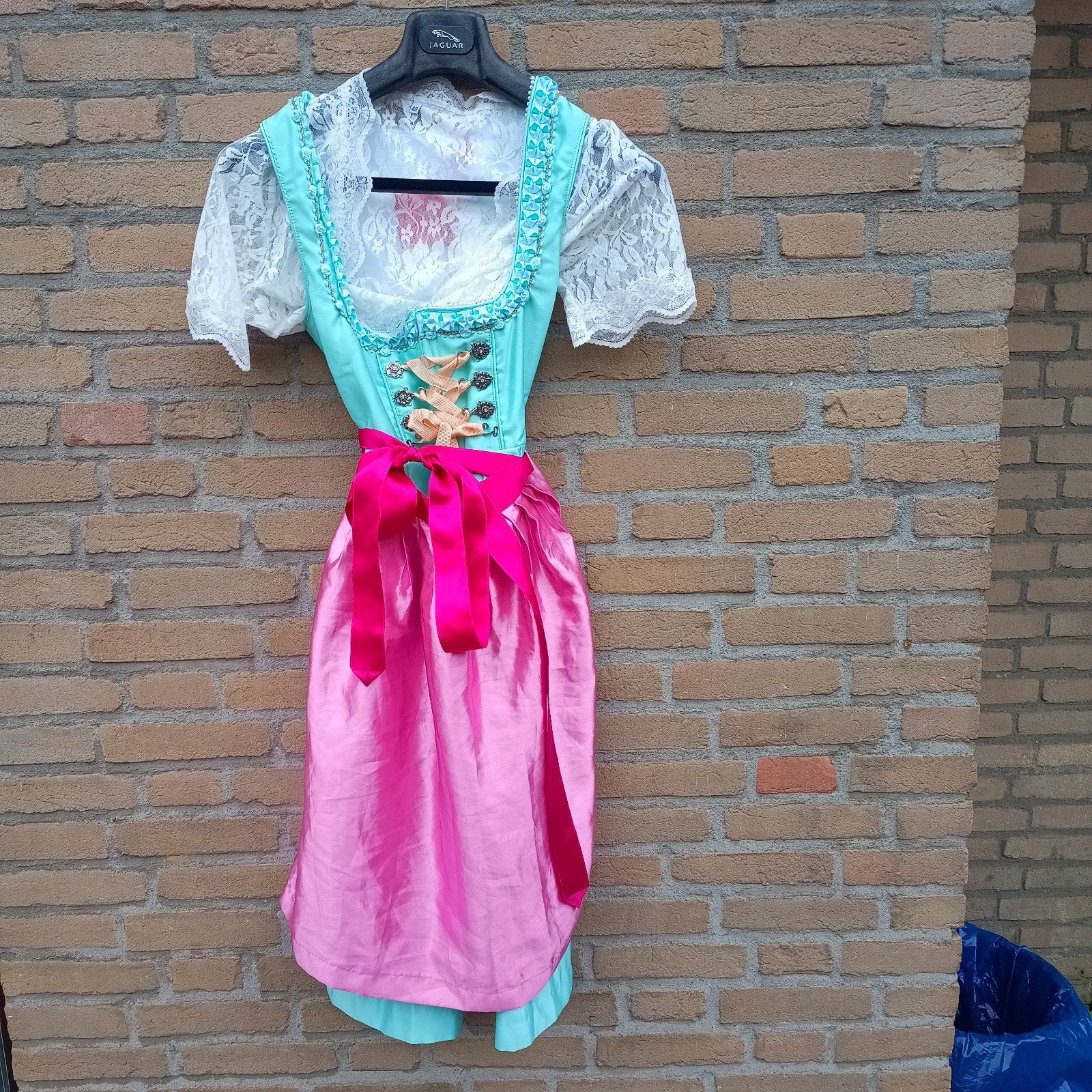 Nieuwe 38 dirndl Engel set met schort en kanten blouse, Kleding | Dames, Maat 38/40 (M), Engel Dirndl, Nieuw, Ophalen of Verzenden