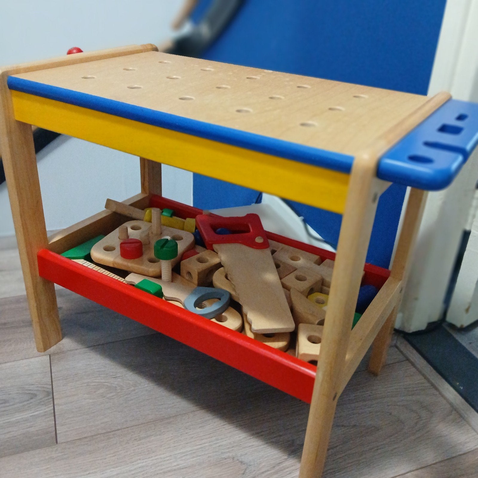 Houten klustafel/werkbank, Ophalen, Gebruikt