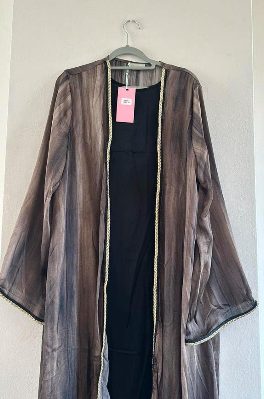 Dubai abaya set tekoop aangeboden, Ophalen of Verzenden, Nieuw, Zwart, Onder de knie