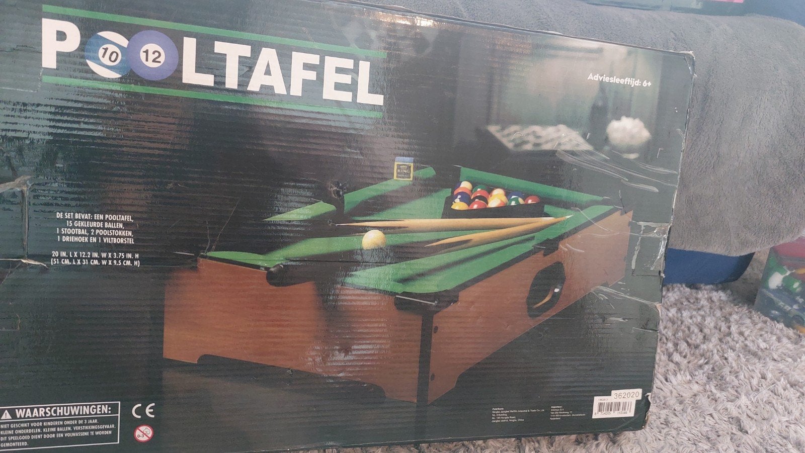 pooltafel mini, Kinderen en Baby's, Ophalen, Zo goed als nieuw
