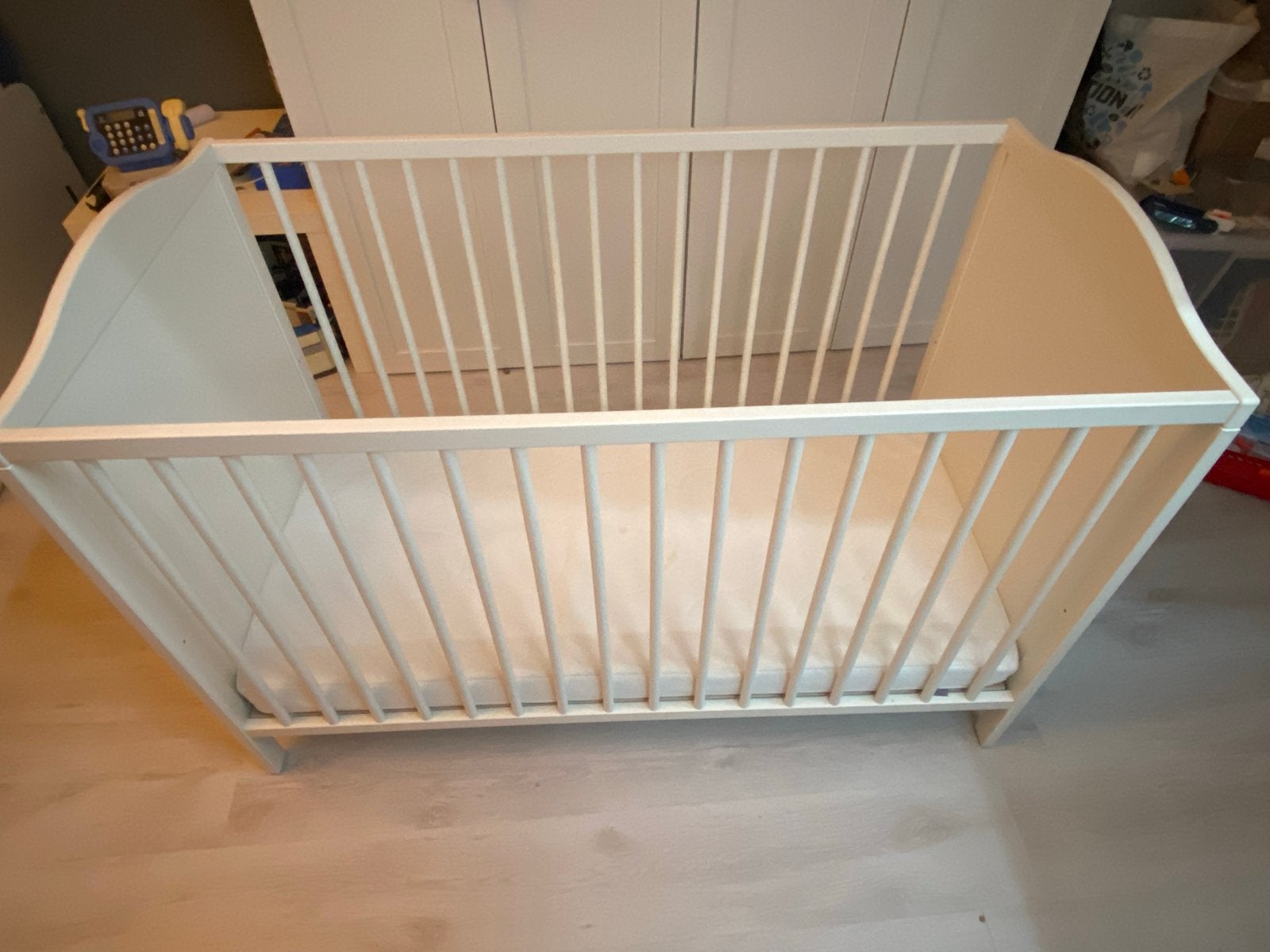 IKEA ledikant Smagora met matras, Ophalen of Verzenden, Gebruikt, Ledikant