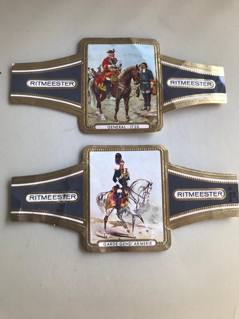 Ritmeester Sigarenbandjes - Serie D Oostenrijkse Cavalerie, Verzamelen, Ophalen of Verzenden, Gebruikt, Sigarenbandjes